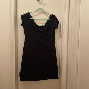 Off the shoulder Black Skater Dress XL Old Navy